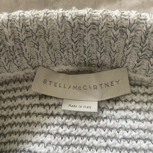 STELLA MCCARTNEY wool gray/white sweater long skirt size 44 (USA size 8-10) - Picture 6 of 11